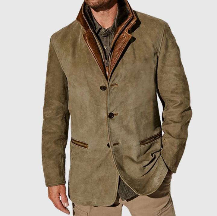 Retro Vintage Wool Blend Jacket for Men