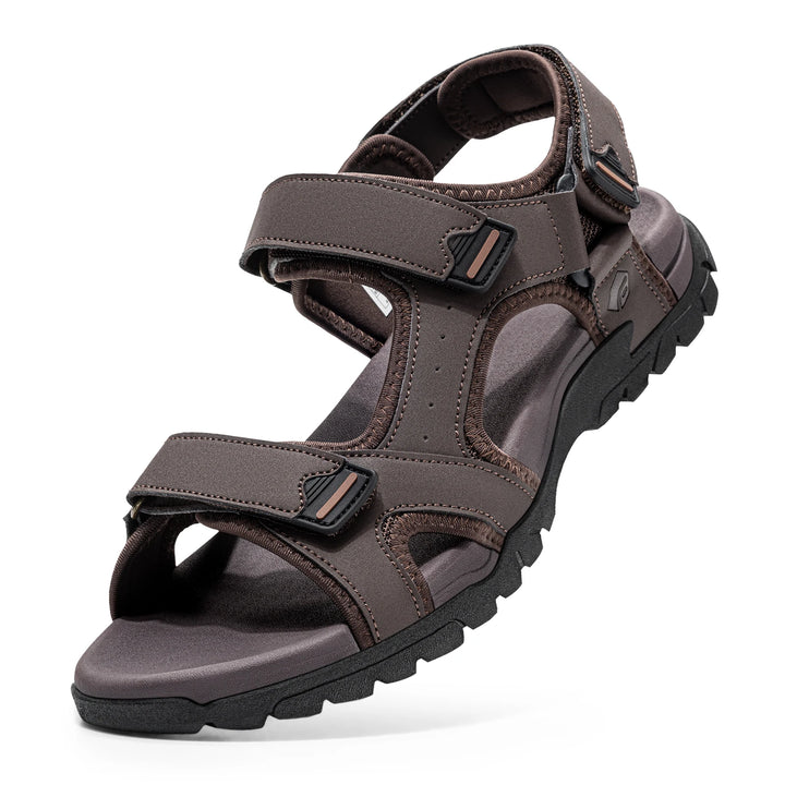 Men's Wide Toe Box Walking Sandals Synthetic Leather