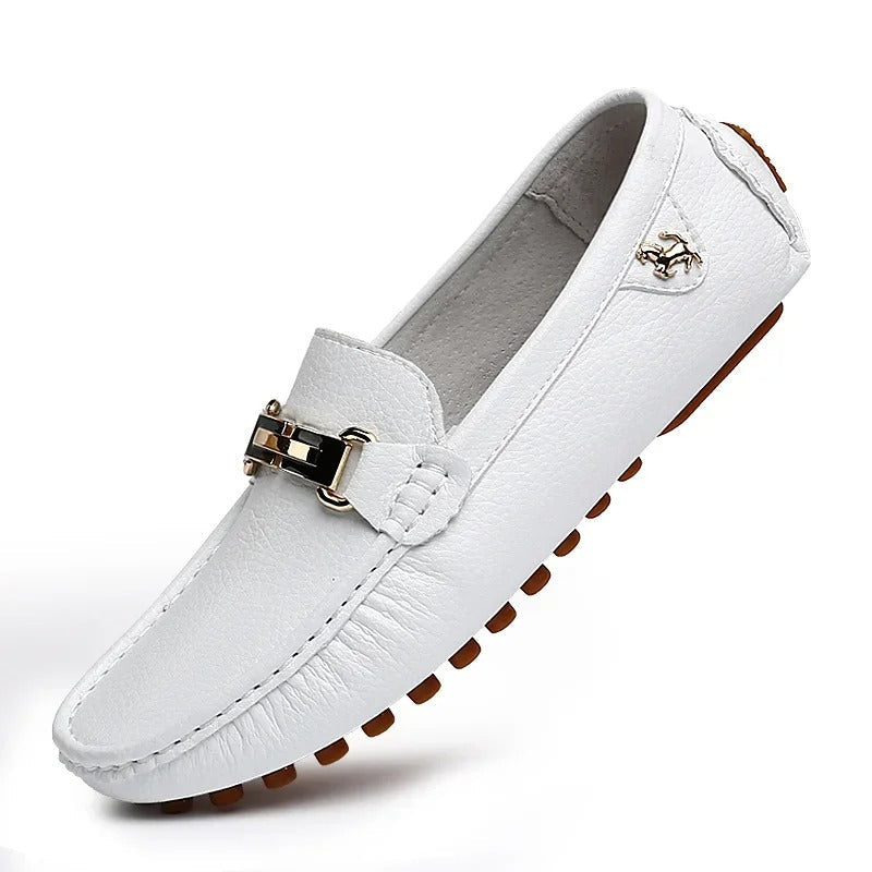 Premium Leather Slip-On Loafers