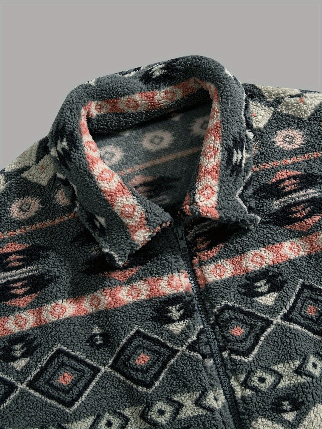 Men's full-zip fleece jacket ready for outdoor layering