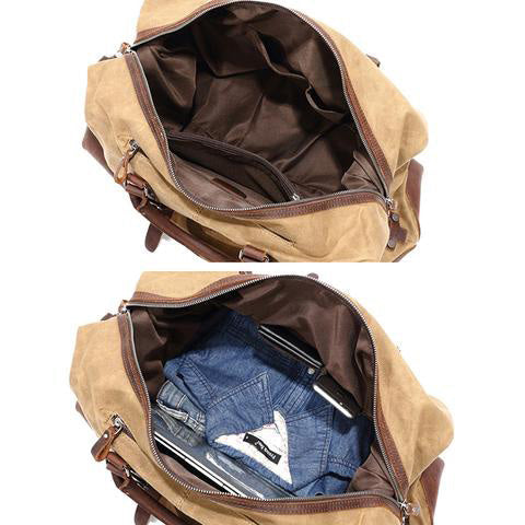 Canvas Vintage Travel Bag Men's