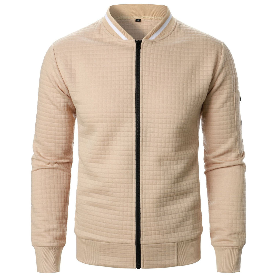 Men's Zip-Up Knit Sweater