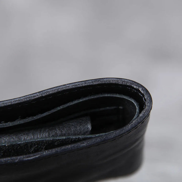 Bi-Fold Cowhide Leather Wallet
