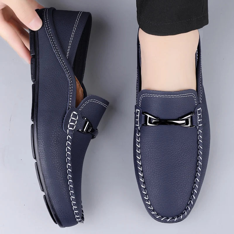 Men’s Leather Slip-On Loafers