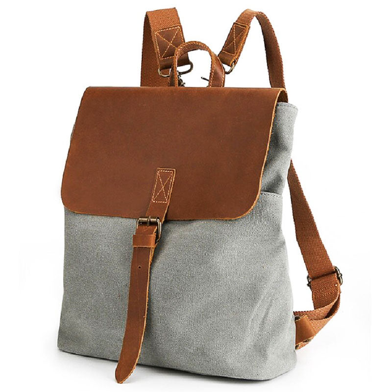 Vintage Canvas Square Backpack