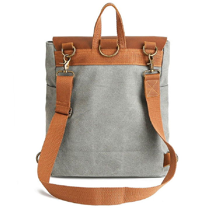 Vintage Canvas Square Backpack