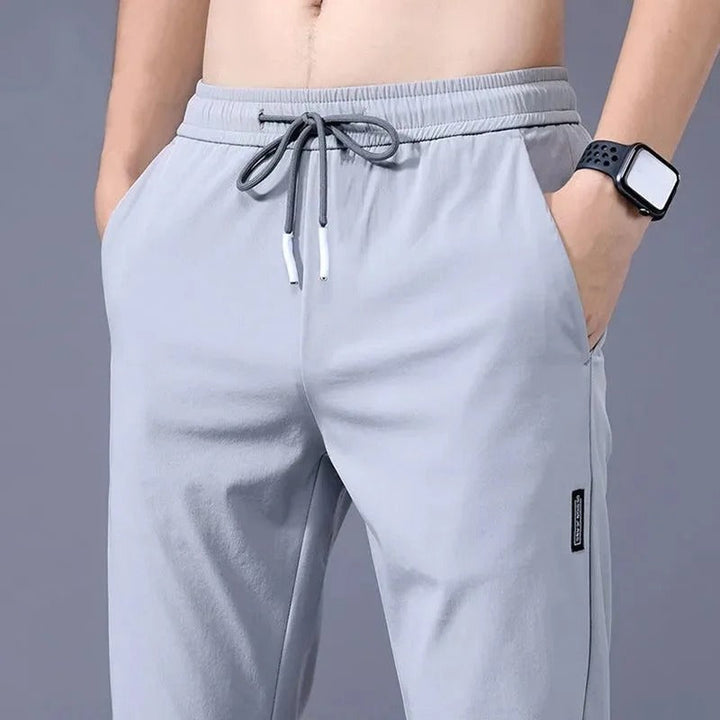 Men's Tapered Breathable Jogging Pants with Drawstring