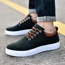 Men's Canvas Leather Sneakers