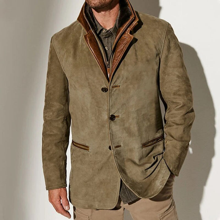 Retro Vintage Wool Blend Jacket for Men