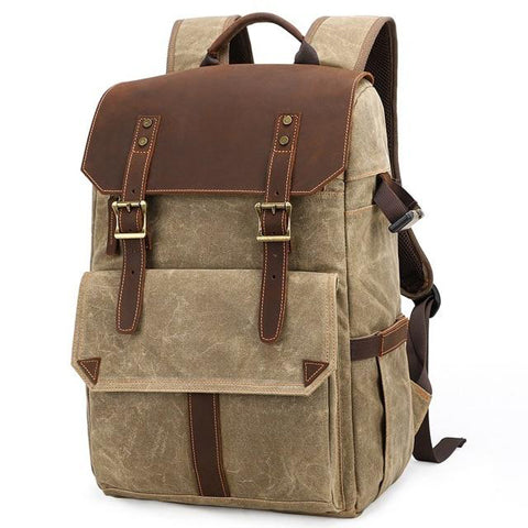 Vintage Design Camera Backpack Durable