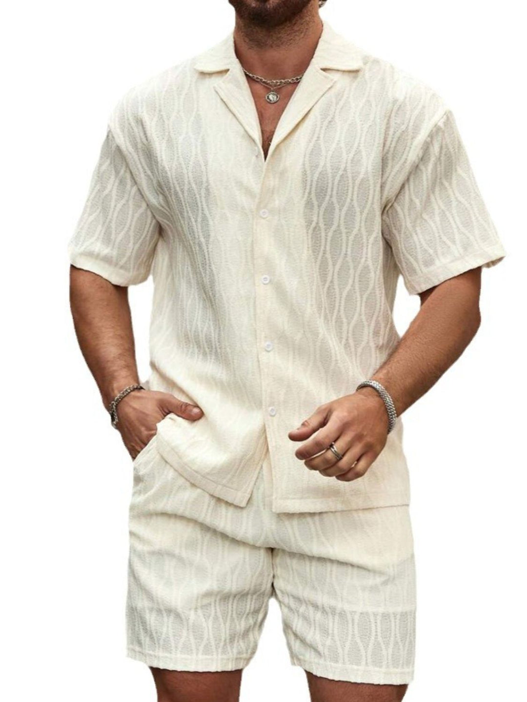 Summer Short Sleeve Top and Shorts Set