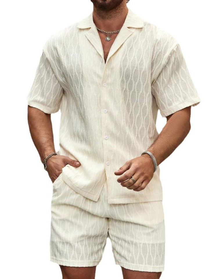 Summer Short Sleeve Top and Shorts Set