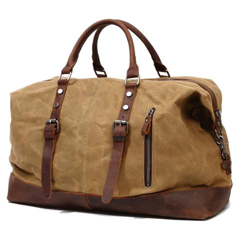 Canvas Vintage Travel Bag Men's