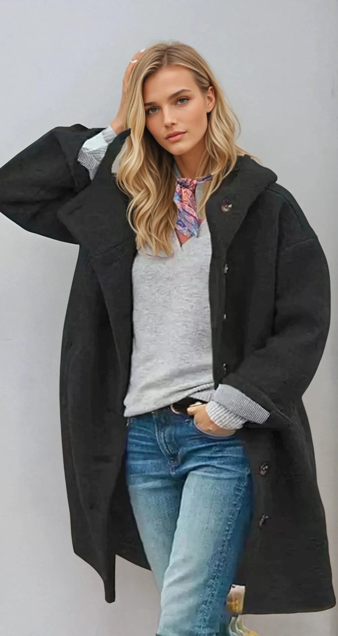 Long Coat in Soft Wool