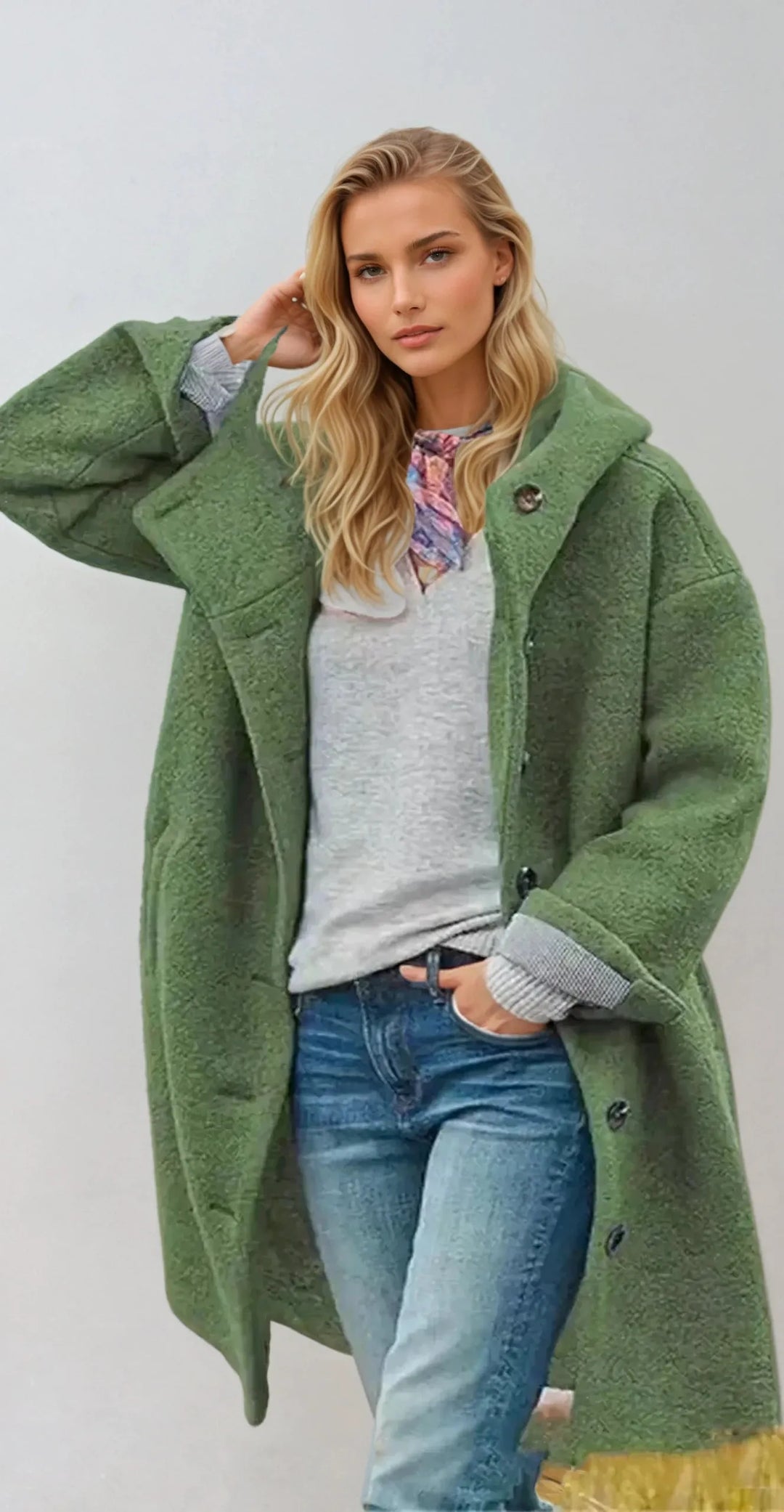 Long Coat in Soft Wool