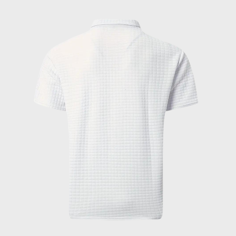 Men's Casual Polo Shirt Classic Short Sleeve Knit Top