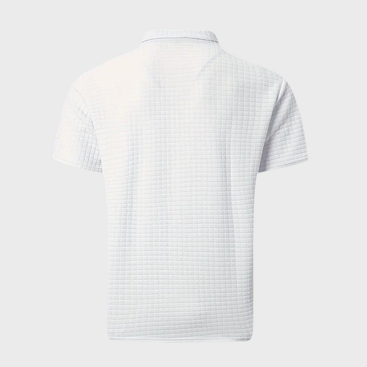 Men's Casual Polo Shirt Classic Short Sleeve Knit Top