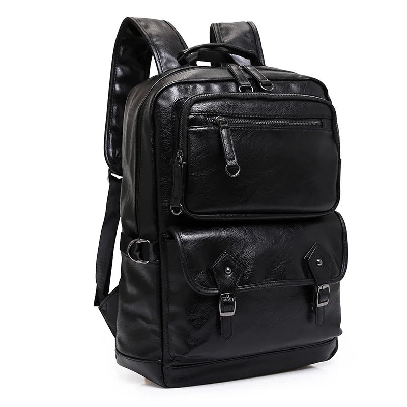 Vintage Leather Backpack for Work & Travel