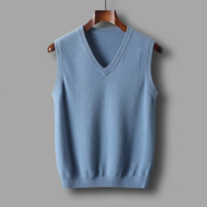 Men's V-Neck Knitted Sweater Vest