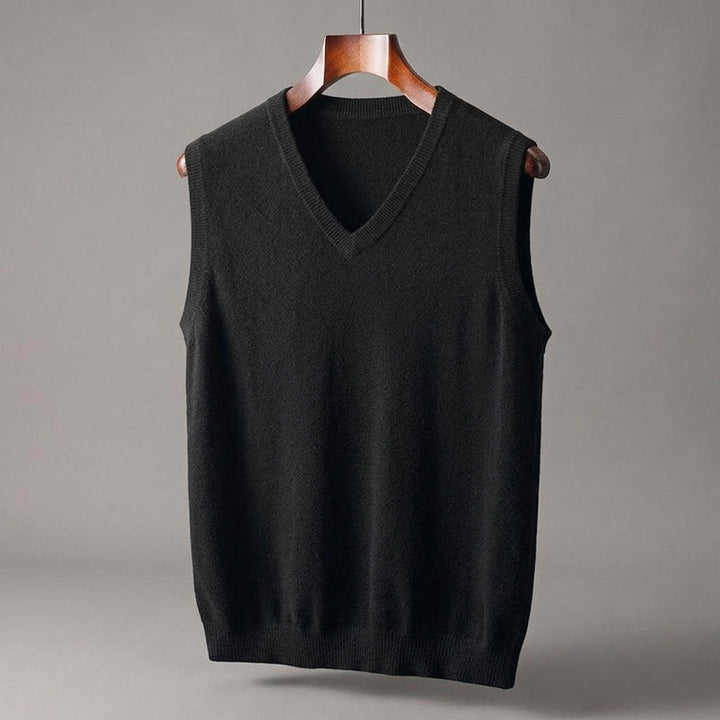 Men's V-Neck Knitted Sweater Vest
