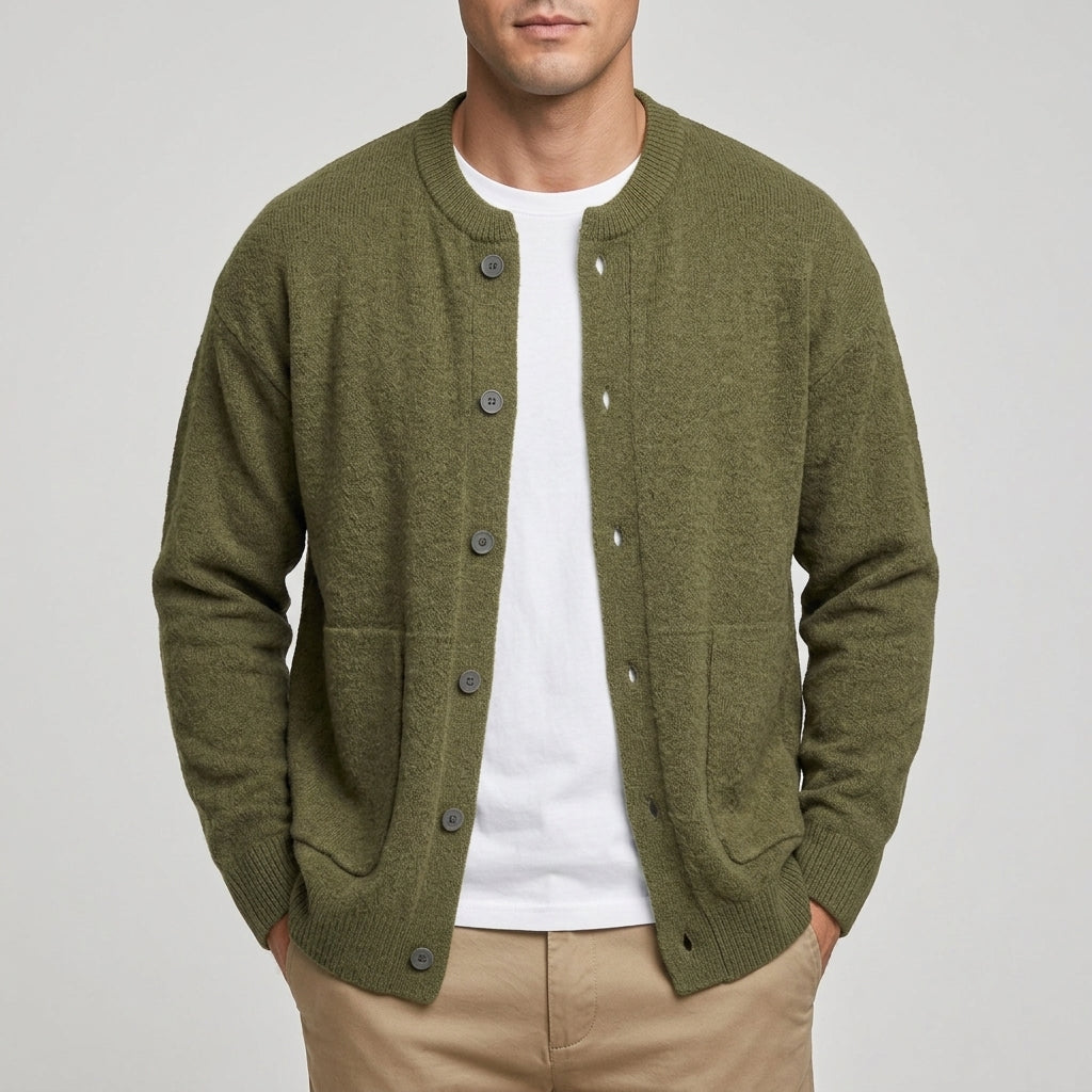 Men's Button Front Knit Cardigan