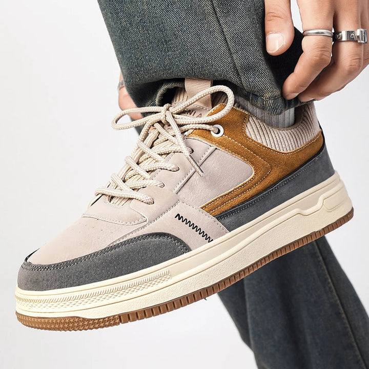 Men's Patchwork Low-Top Sneakers Casual Shoes