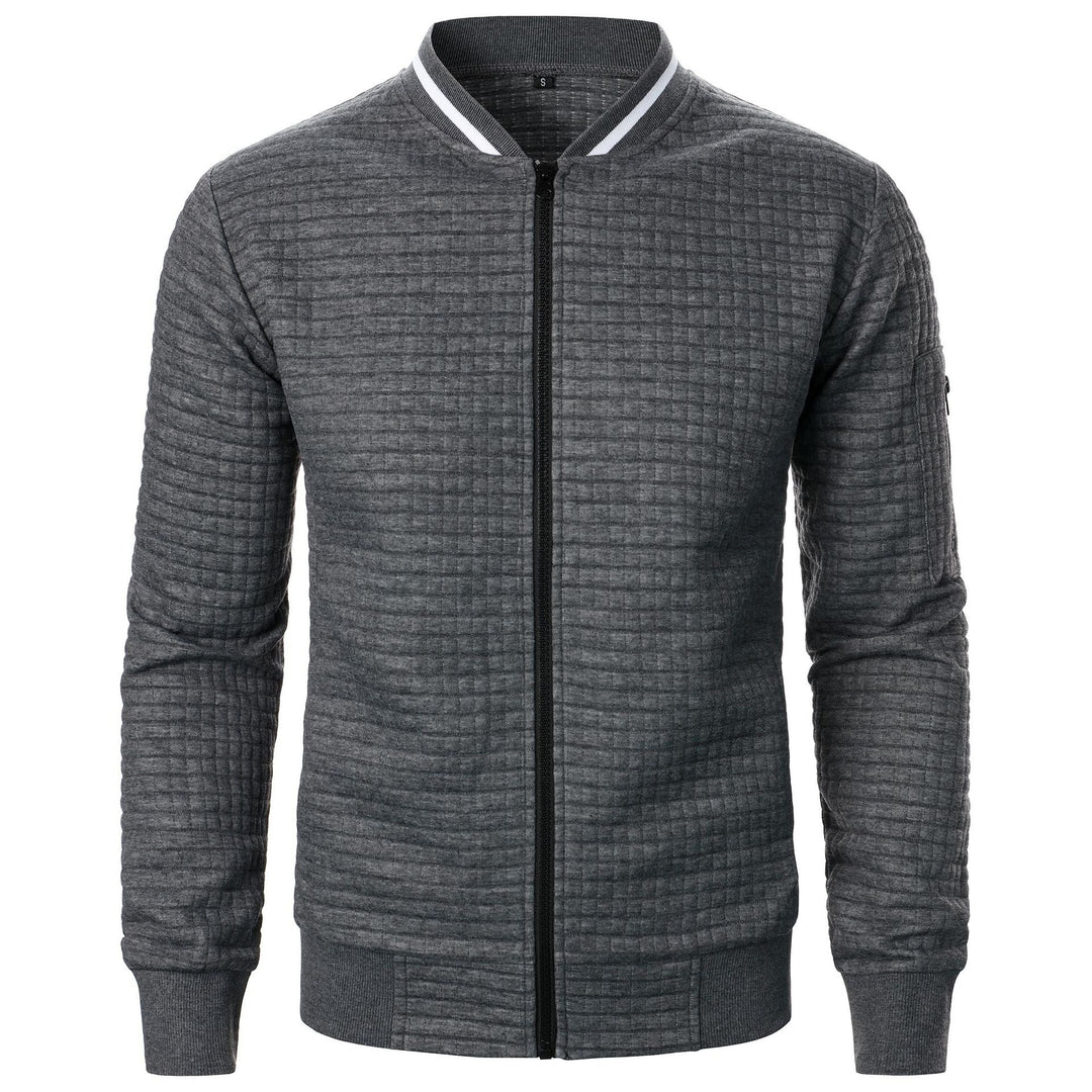 Men's Zip-Up Knit Sweater