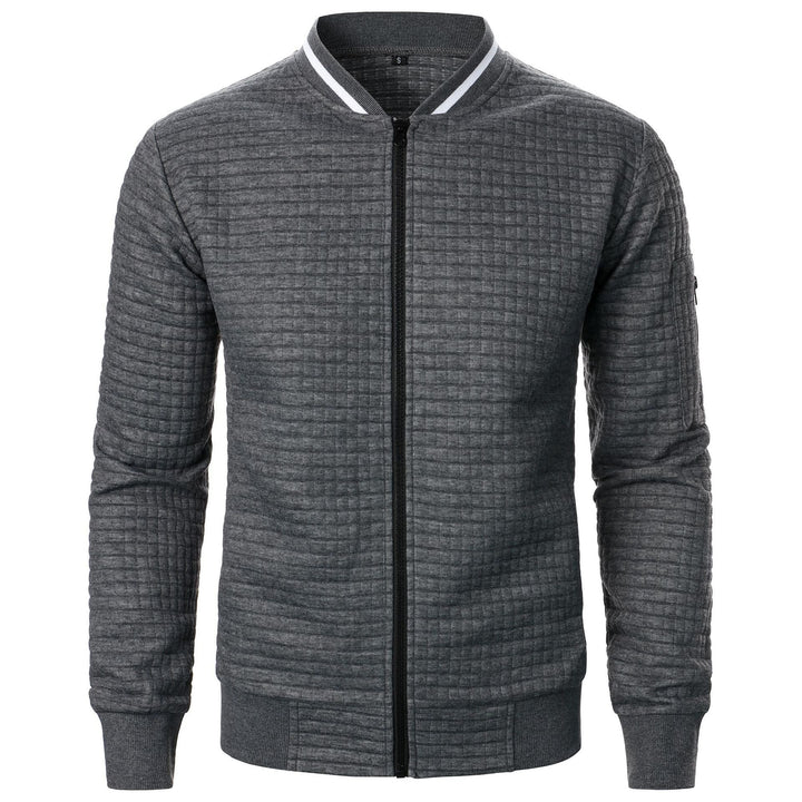 Men's Zip-Up Knit Sweater