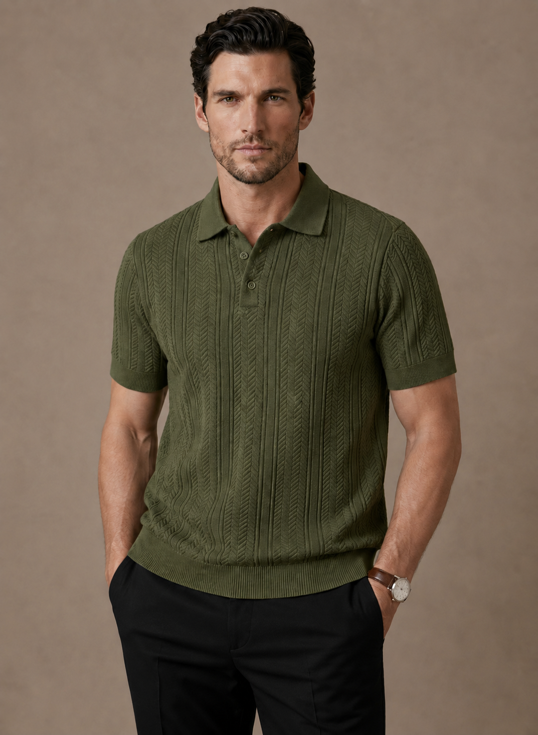 Men's Slim Fit Breathable Summer Polo Shirt