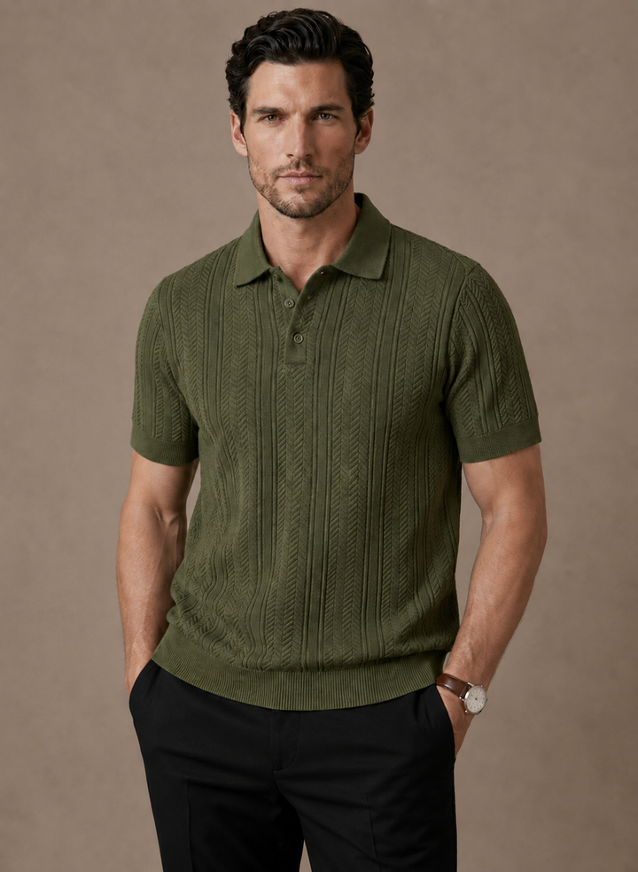 Men's Slim Fit Breathable Summer Polo Shirt