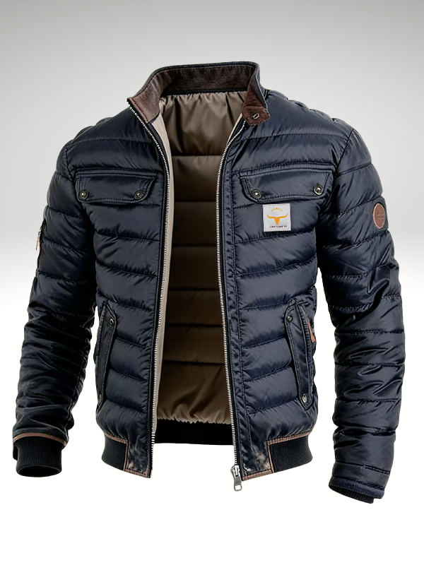 Men's Vintage Stand Collar Jacket