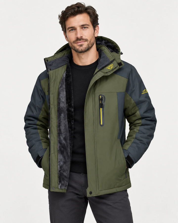 Men's Hooded Winter Jacket Relaxed Fit