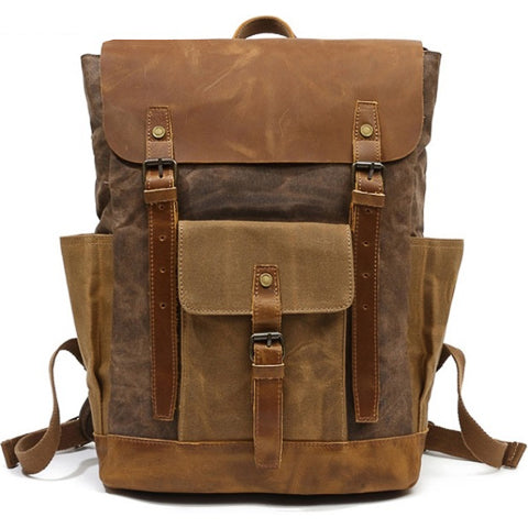 Canvas Vintage Style Backpack Mens