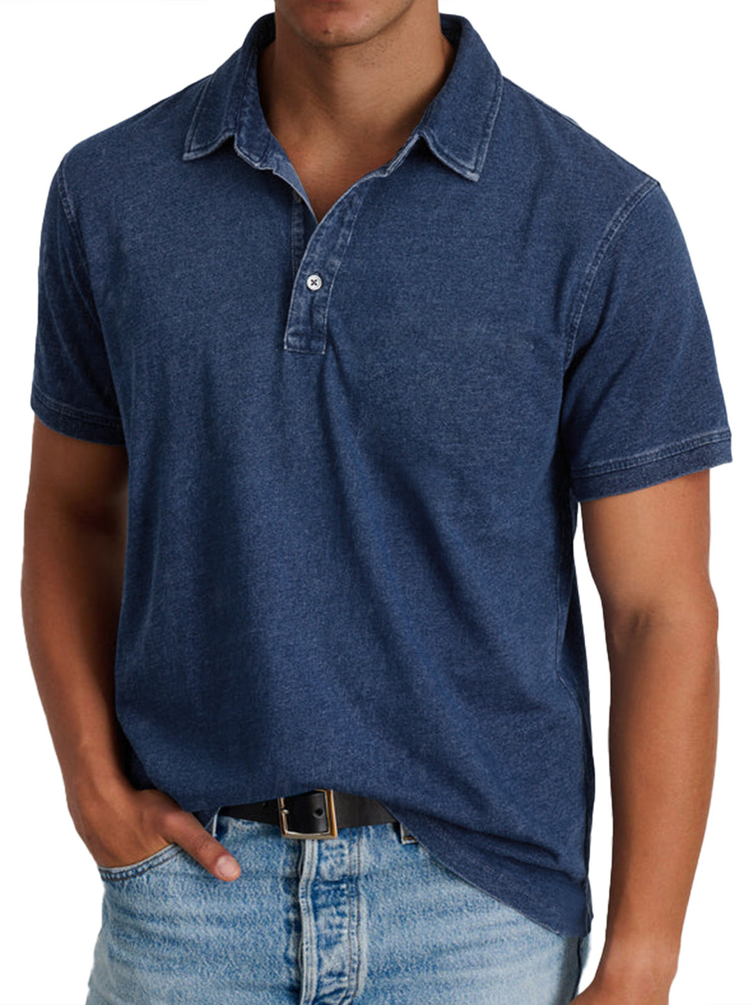 Classic Men’s Polo Shirt Slim Fit Cotton Tee