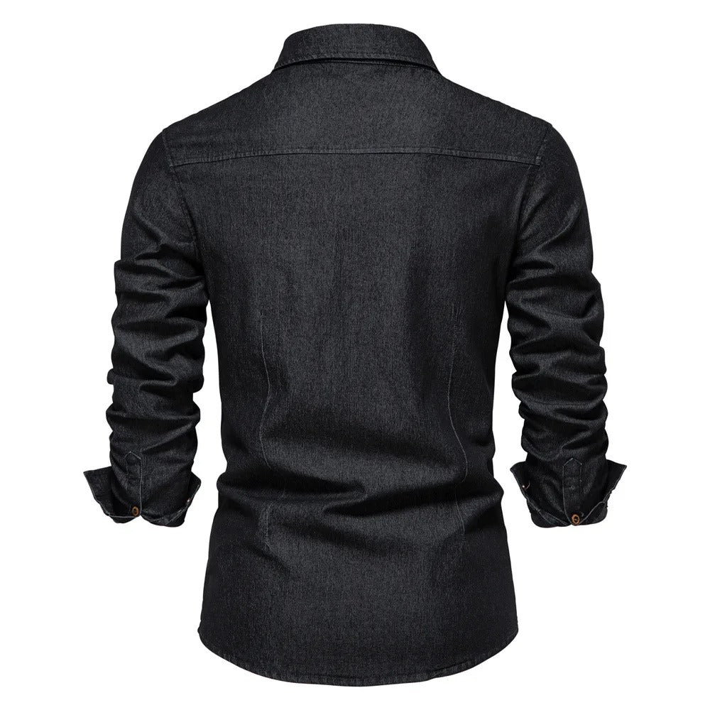 Western Denim Shirt Men's