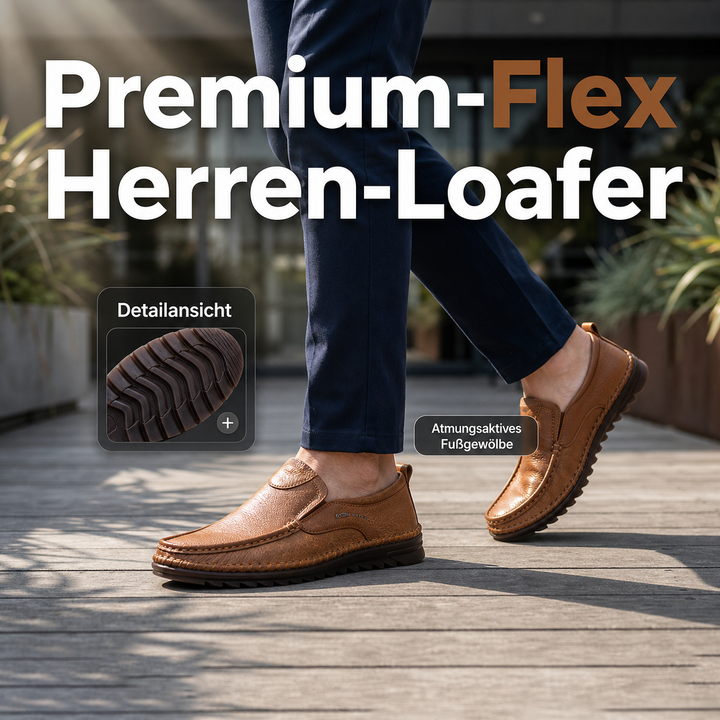 Men's slip on loafers paired together for smart office look