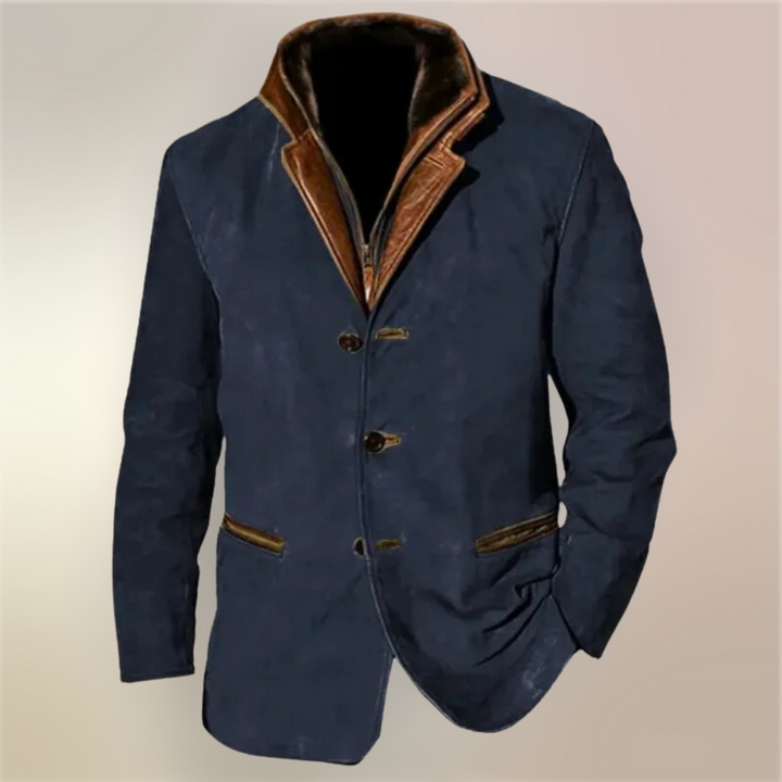 Retro Vintage Wool Blend Jacket for Men