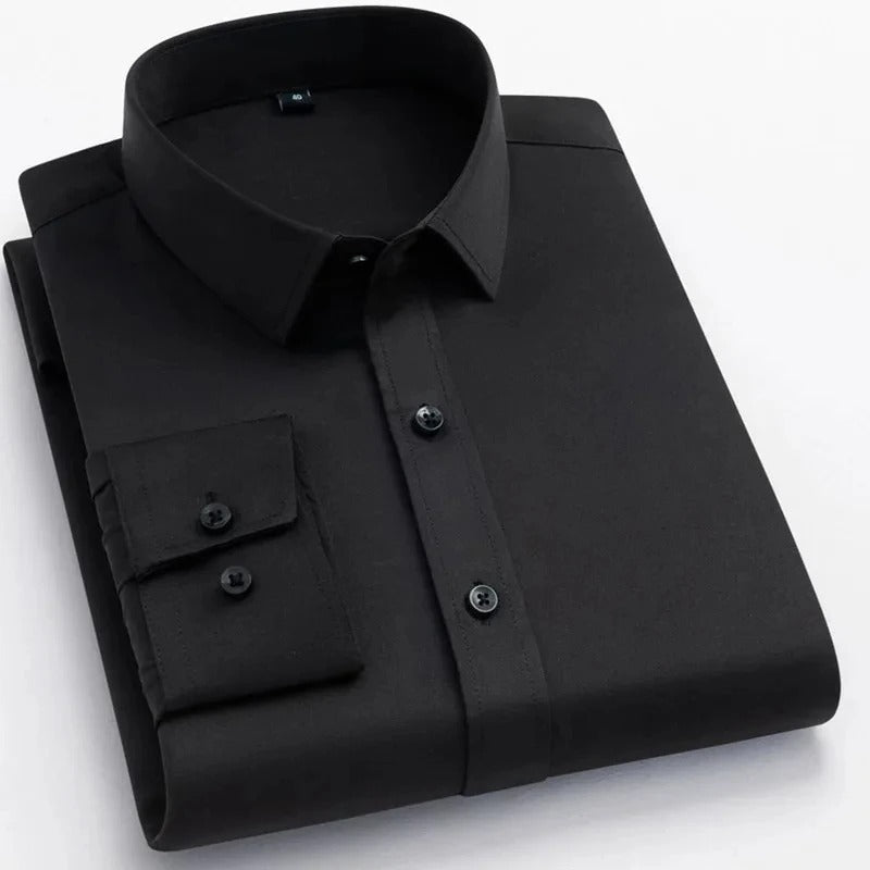 Modern Solid Color Dress Shirt