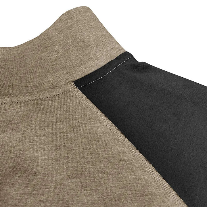 Men's Color Block Stretch Quarter Zip Pullover