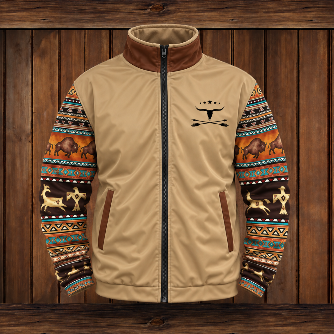 Detail of the women's outdoor jacket front fastening