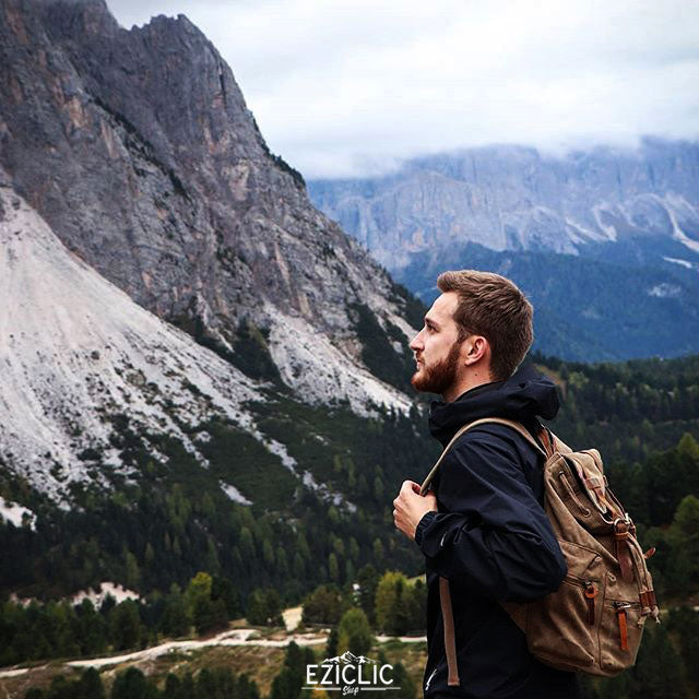 Vintage Canvas Backpack Durable Weather-Resistant Design