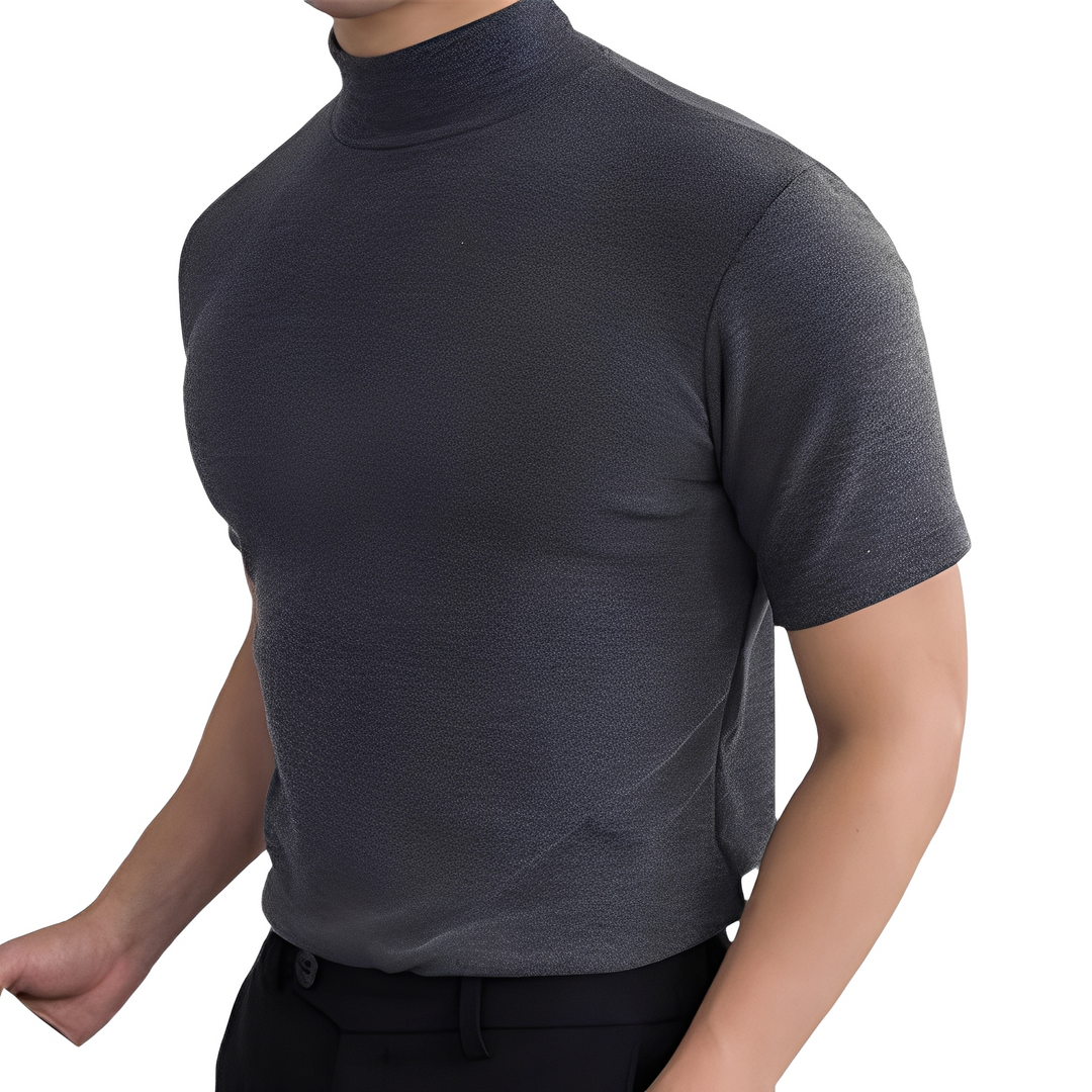 Men's High Collar Breathable Shirt