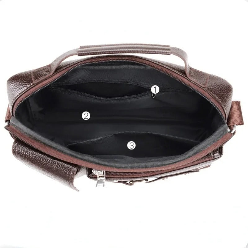 CommandTech Leather Briefcase