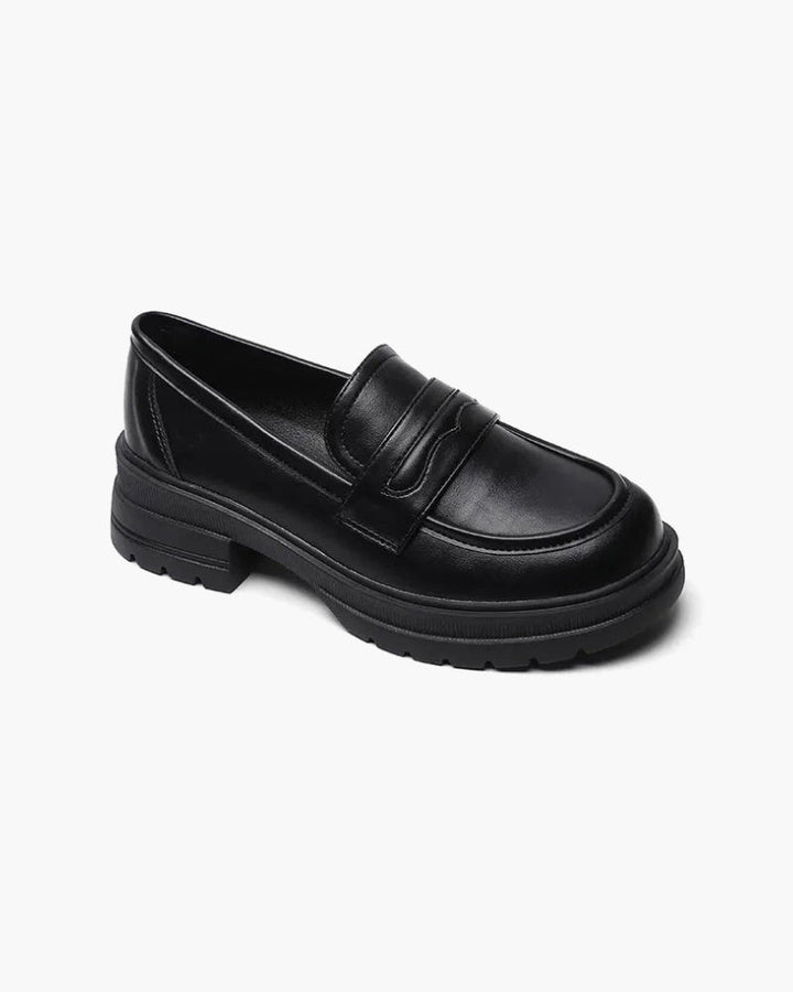 Women's Leather Detailed Loafers