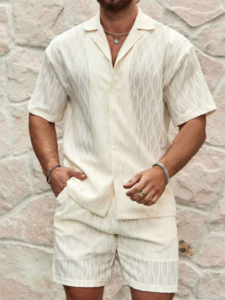 Summer Short Sleeve Top and Shorts Set