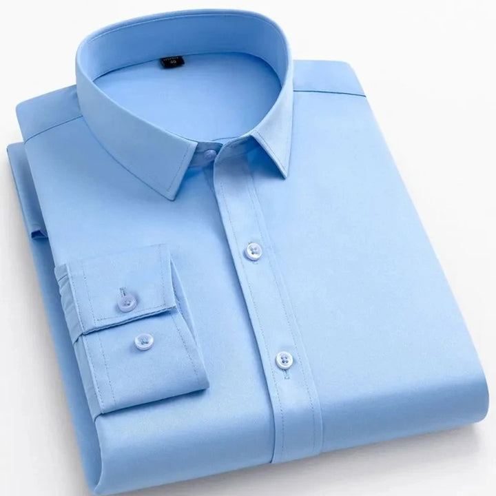 Modern Solid Color Dress Shirt