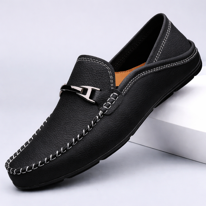 Men’s Leather Slip-On Loafers