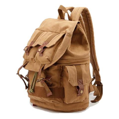 Waterproof Canvas Camera Backpack Vintage Rugged Style