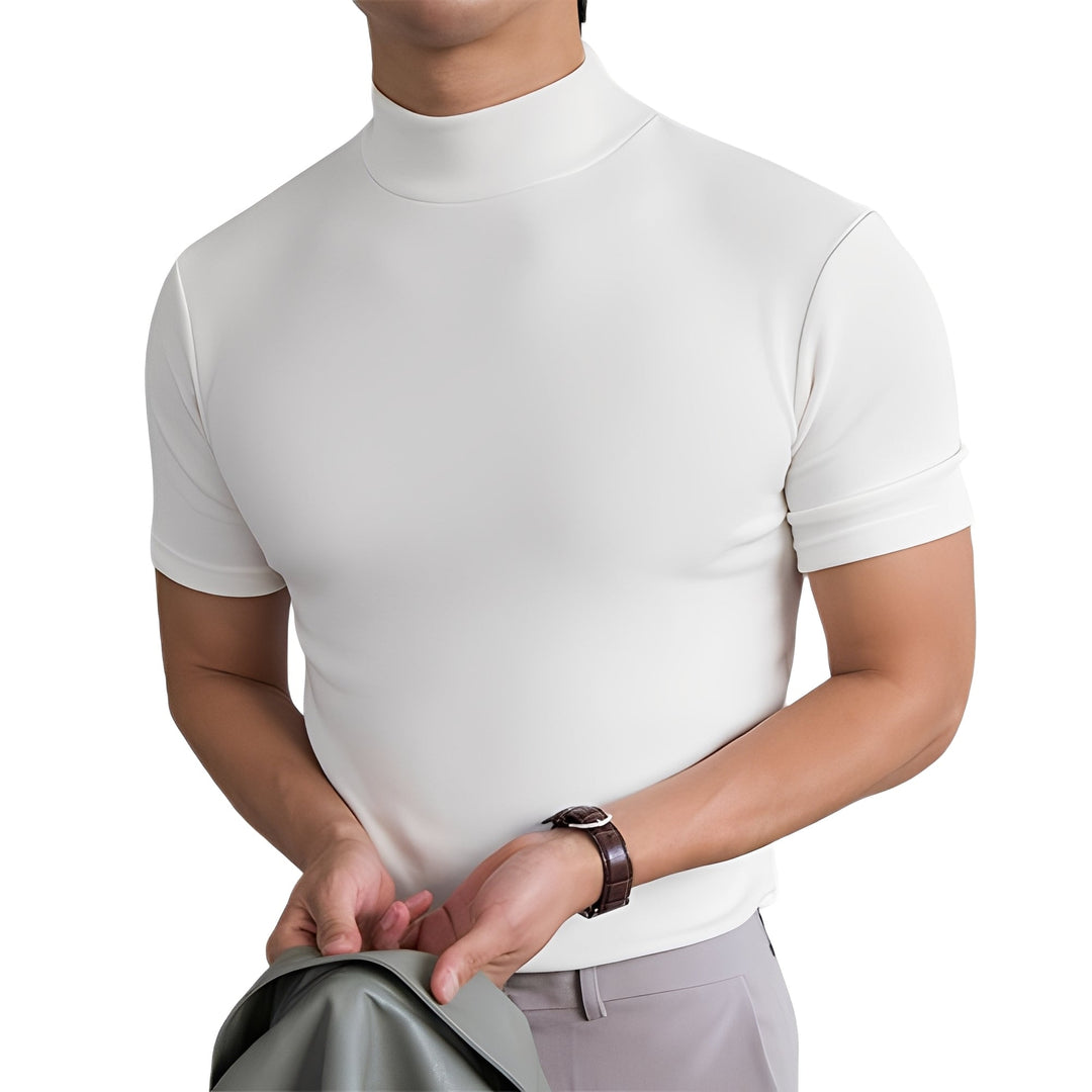 Men's High Collar Breathable Shirt