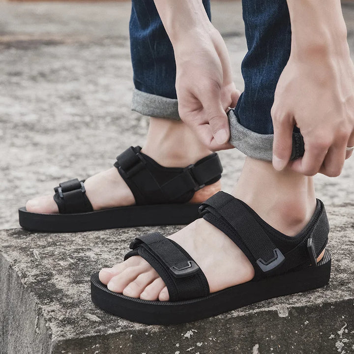 Men's Outdoor Lightweight Soft Fabric Hiking Sandals